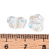 Spray Painted Transparent Acrylic Beads OACR-N149-01J-3