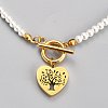 304 Stainless Steel Pendant Necklaces NJEW-B0001-17G-2