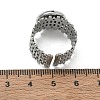304 Stainless Steel Cuff Ring Components SA-CBA37BC-16C-P-3
