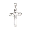 304 Stainless Steel Pendants STAS-P421-06P-1