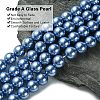Electroplate Glass Pearl Beads Strands HY-F001-14mm-03-3