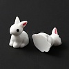 Resin Mini Rabbit Figurines DJEW-WH0018-45-2