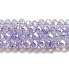 Transparent Baking Painted Glass Beads Strands DGLA-F002-02B-08-1