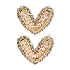 Rack Plating Heart Brass Stud Earrings EJEW-N055-37G-RS-1