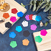 18Pcs 9 Colors Aluminum Alloy Pendants ALUM-AR0001-02-2
