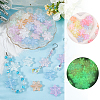 36Pcs 6 Colors Luminous Transparent Acrylic Beads OACR-SC0002-79-5