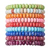 9Pcs Synthetic Imperial Jasper Rondelle Beads Stretch Bracelets BJEW-JB11386-2