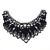 Milk Silk Embroidered Floral Lace Collar DIY-WH0260-07B-2
