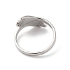 304 Stainless Steel Hand Hug Cuff Ring for Women RJEW-K245-34P-2