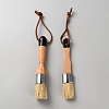 Bristle Paint Brushes Set with Birch Handle AJEW-WH20072-01-1