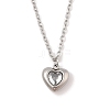 Heart 304 Stainless Steel Micro Pave Cubic Zirconia Pendant Necklaces & Bracelets & Stud Earrings Sets for Women SJEW-C004-13P-01-2