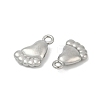 304 Stainless Steel Charms STAS-E500-09P-2