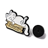 Carton White Cat Alloy Enamel Pins JEWB-K023-05EB-04-3