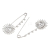 Sun 304 Stainless Steel Safety Pins Brooch Findings SA-CBA098D-13D-P-2