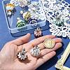 10 Colors Glass Seed Beaded Angel Pendants PALLOY-CJ00089-4
