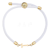 1pc Adjustable Nylon Cord Slider Bracelets for Women BJEW-LP0001-33T-G-1