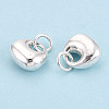 925 Sterling Silver Longevity Lock Charms STER-T008-30S-01-2
