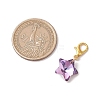 Star Glass Pendant Decorations HJEW-JM02956-4