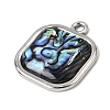 304 Stainless Steel & Natural Paua Shell Pendants SH-CBA7184-01B-P-2