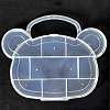 11 Compartments Bear Plastic Storage Box CON-P006-01A-1