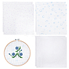 6Pcs 3 Colors 11CT Cross Stitch Fabric Sheets AJEW-PH0006-56-1
