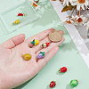9Pcs 9 Styles Brass Pendants KK-PH0012-71-3