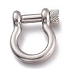 Tarnish Resistant 304 Stainless Steel D-Ring Anchor Shackle Clasps STAS-Z017-16P-1