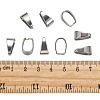 Tarnish Resistant 201 Stainless Steel Snap on Bails X-STAS-H052-4