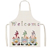 Easter Theme Polyester Sleeveless Apron PW-WG75993-02-1