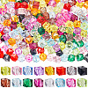 384Pcs 16 Colors Transparent Acrylic Beads TACR-SC0001-37-1