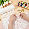 Flower Nylon Stretch Lace Fabric DIY-WH0578-60-3
