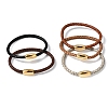 Adjustable Imitation Cord Bracelets for Women Men BJEW-F532-01G-2
