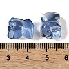 Spray Painted Glass Beads GLAA-Z007-04B-3