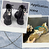 8Pcs 4 Styles Alloy Chain Boot Strap Chains AJEW-CP0006-48-4