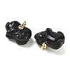 Natural Obsidian Carved Pendants GG-CBA105B-03H-G-2