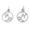 Non-Tarnish 304 Stainless Steel Charms STAS-T036-T513-A10-1