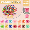 280Pcs 14 Colors Opaque Acrylic Beads MACR-TA0001-39-3