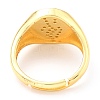 Adjustable Real 18K Gold Plated Brass Enamel Finger Ringss RJEW-L071-29G-4