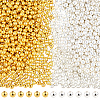 1200Pcs 2 Colors CCB Plastic Beads CCB-PA0001-04C-1