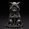 Halloween Resin Cat Mage Figurines PW-WG10268-02-1