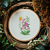 4 Sheets 11.6x8.2 Inch Stick and Stitch Embroidery Patterns DIY-WH0455-196-7