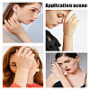 Brass Micro Pave Cubic Zirconia Ring Bracelets BJEW-LP0001-20-4