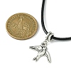 Alloy Bird Pendant Necklaces NJEW-JN04558-02-3