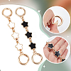 2Pcs 2 Colors Alloy Enamel Purse Strap Extenders FIND-BBC0002-48-6