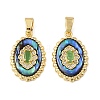 Natural Paua Shell Pendants SH-G001-02G-1