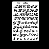PET Plastic Hollow Painting Silhouette Stencil DRAW-PW0009-01C-1