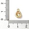 Brass Micro Pave Cubic Zirconia Charms KK-I276-38G-3