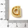 Brass Micro Pave Clear Cubic Zirconia Charms ZIRC-C009-01G-D-3
