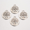 Tibetan Style Alloy Enamel Pendants Setting TIBEP-3395-AS-NR-2