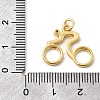 Brass Micro Pave Cubic Zirconia Pendants LS-KK-H092-09A-G-3